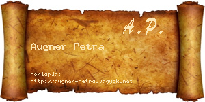 Augner Petra névjegykártya